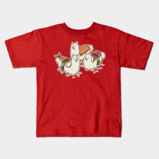 Alpaca Sushi Niguiri Kids T-Shirt